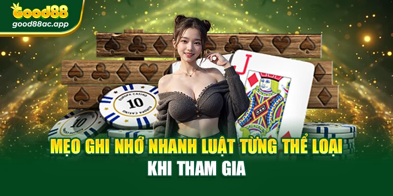 Mẹo ghi nhớ nhanh luật từng thể loại khi tham gia